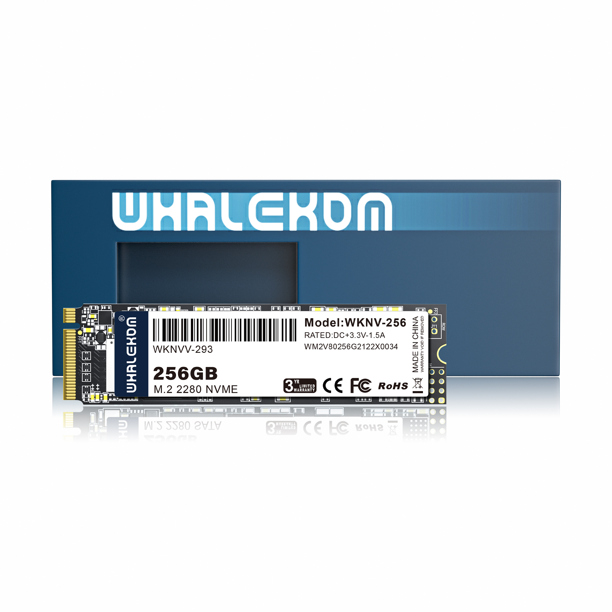 WKNV-256GB M.2 PCIe NVMe SSD - 256GB Solid State Drive -