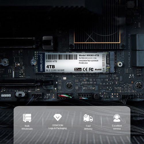 3D NAND chip on 4TB PCIe 5.0 SSD board