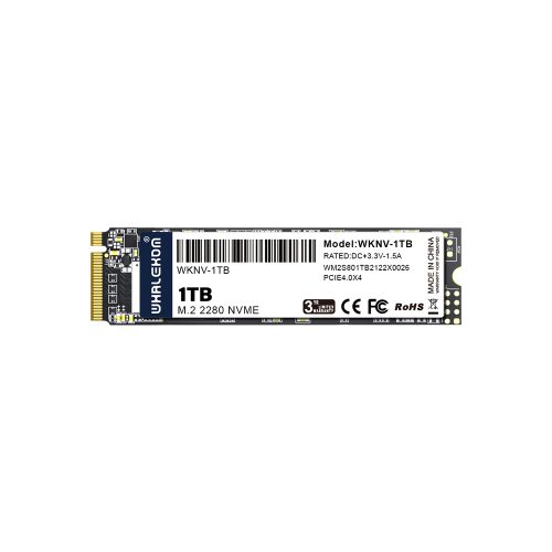 WHALEKOM 1TB M.2 PCIe 4.0 NVMe SSD 2280 M Key