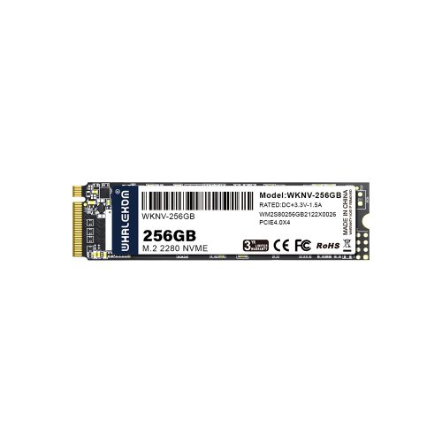 WHALEKOM 256GB M.2 PCIe 4.0 NVMe SSD 2280 M Key