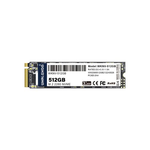 WHALEKOM 512GB M.2 PCIe 5.0 NVMe SSD 2280 M Key