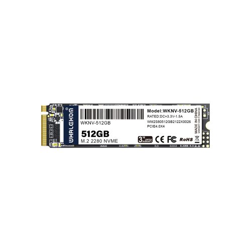 WHALEKOM 512GB M.2 PCIe 4.0 NVMe SSD 2280 M Key