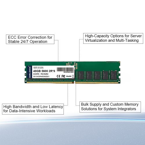 DDR5 RDIMM server memory speed capacity specification
