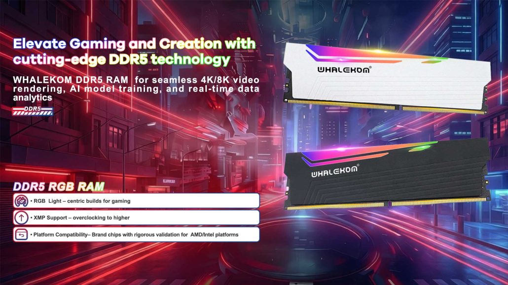DDR5 RGB Gaming RAM 32GB XMP